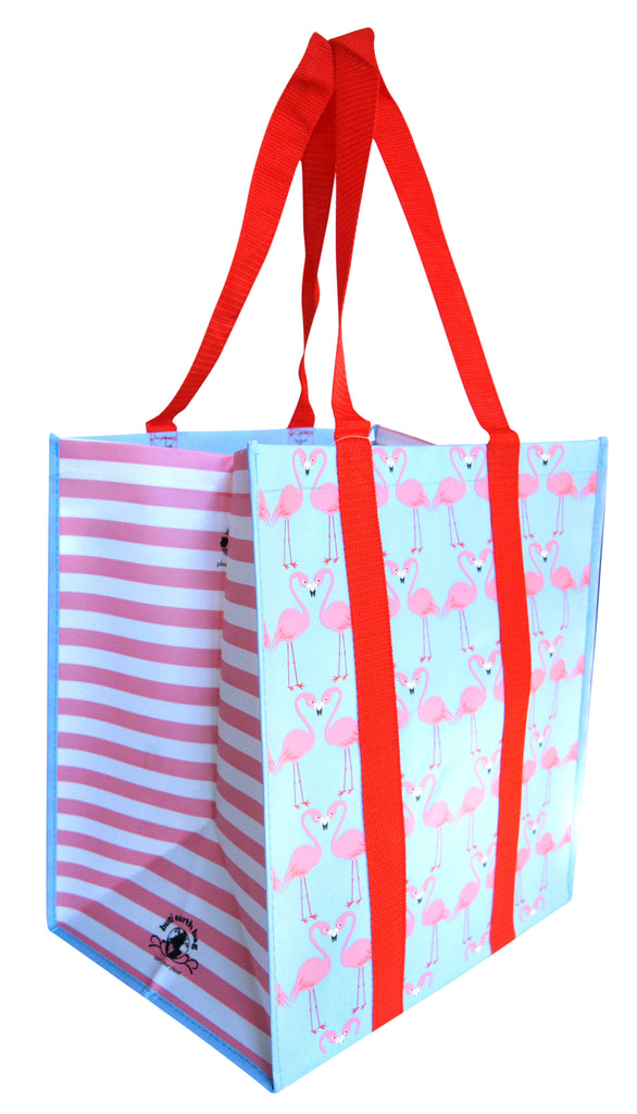 Buti Earth Shopping Bags | Coral Flamingos