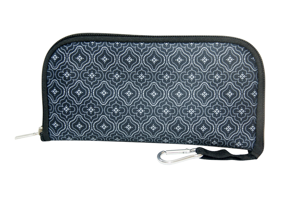 buti mouse pouch & pad | black lace moroccan tile