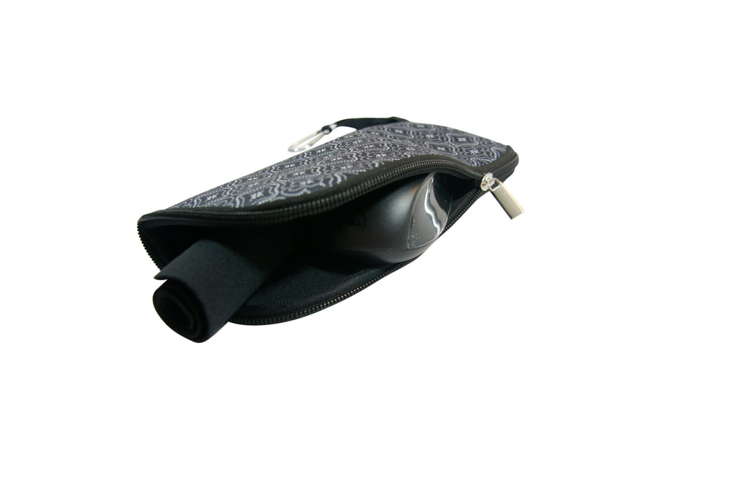 buti mouse pouch & pad | black lace moroccan tile